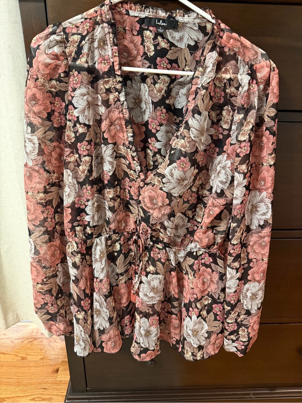 Lulus floral blouse